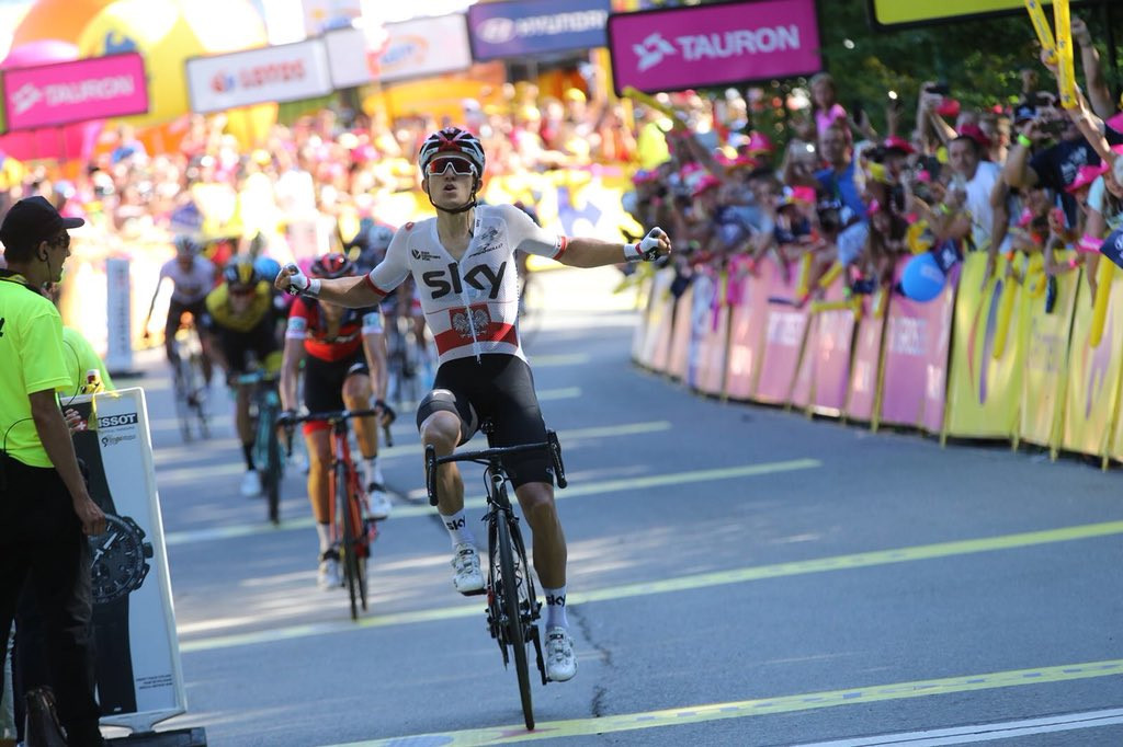 Kwiatkowski takes home win to move into overall Tour of Poland lead