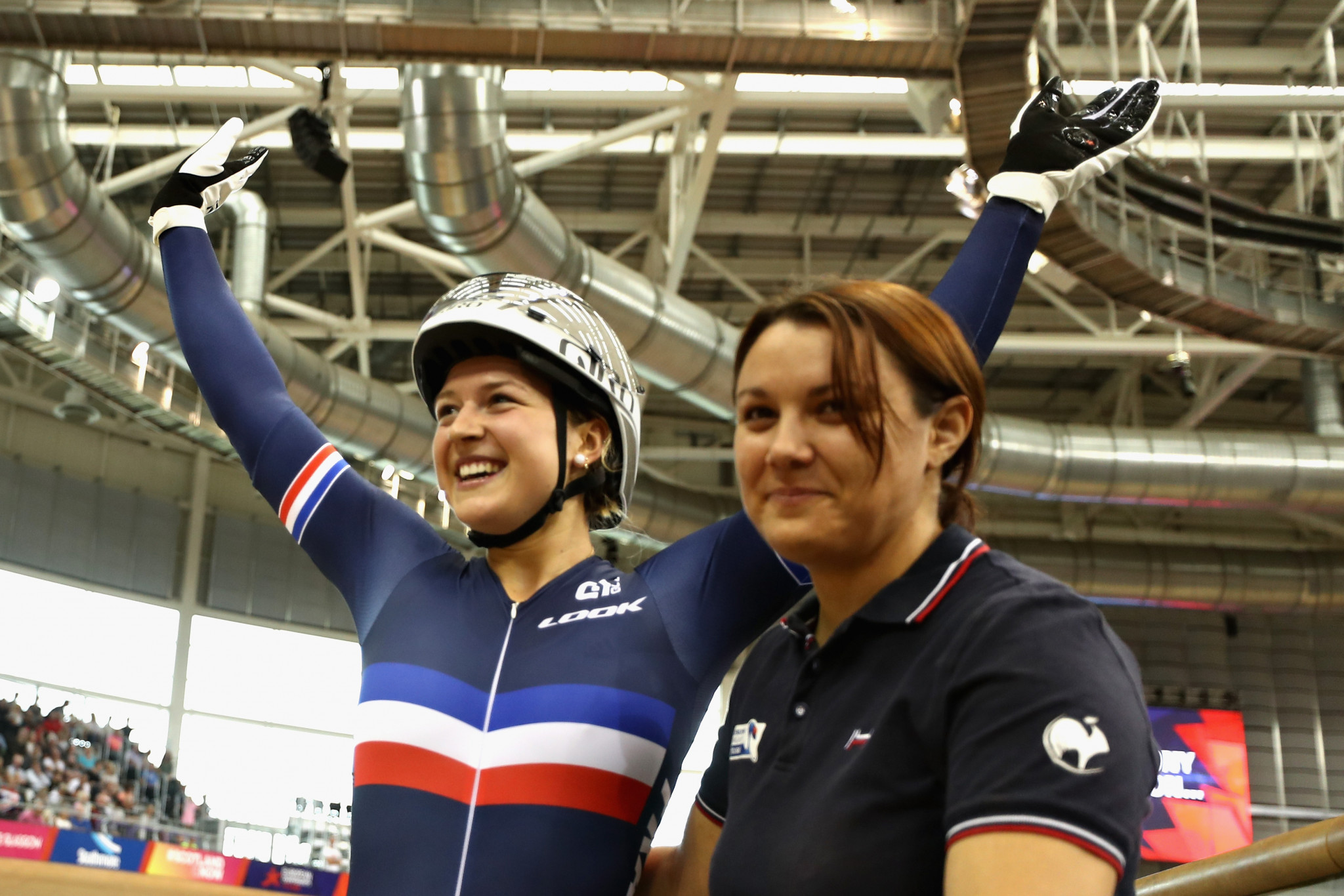 French teenager Mathilde Gros won the women's keirin ©Getty Images