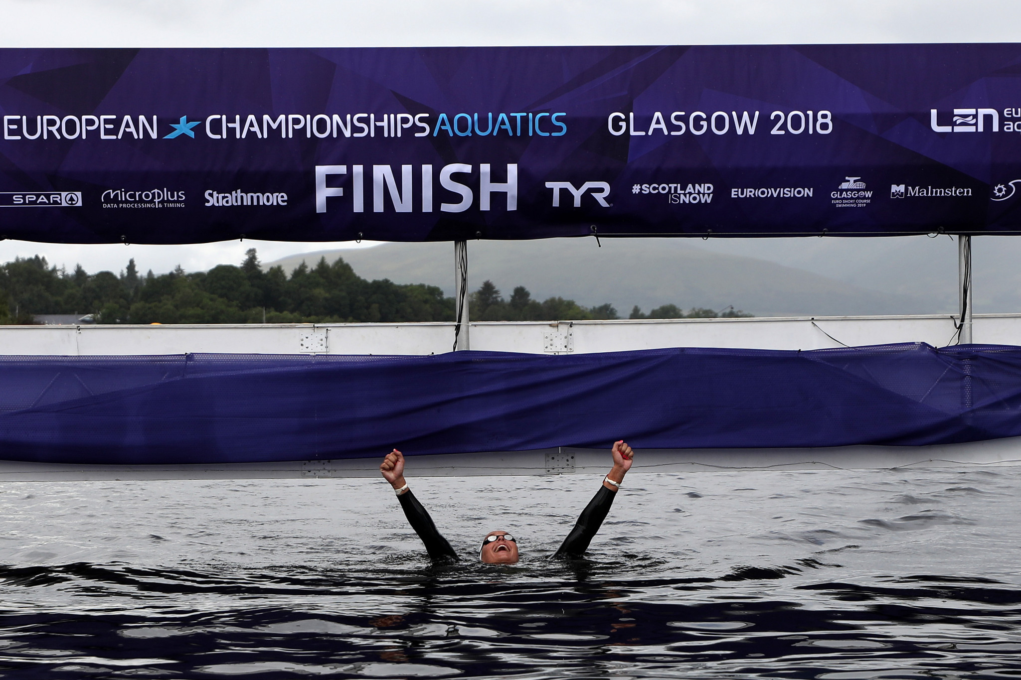 The first open water medals were decided ©Getty Images