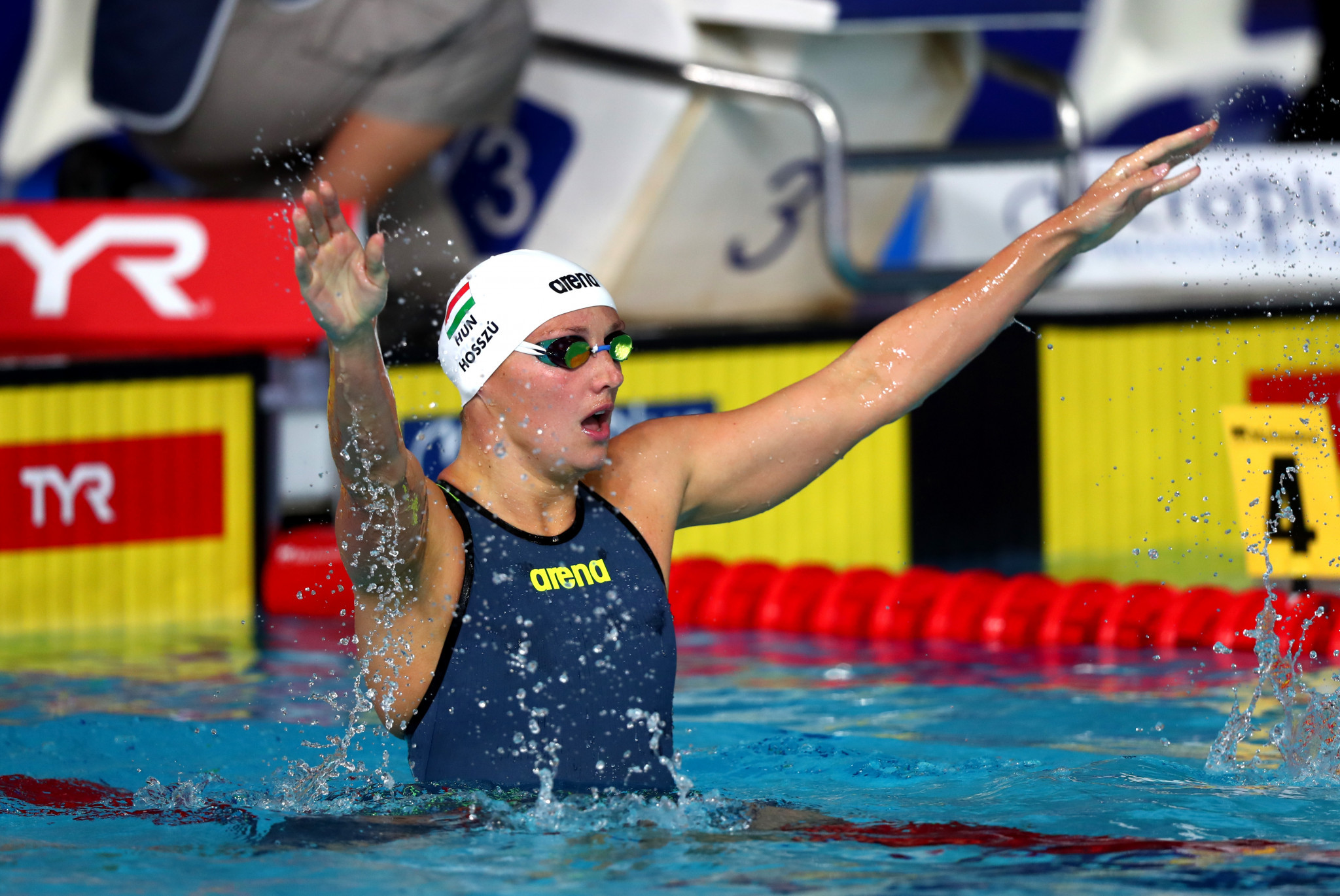 Katinka Hosszu won the women's 200m individual medley for the fifth straight European Championships ©Getty Images