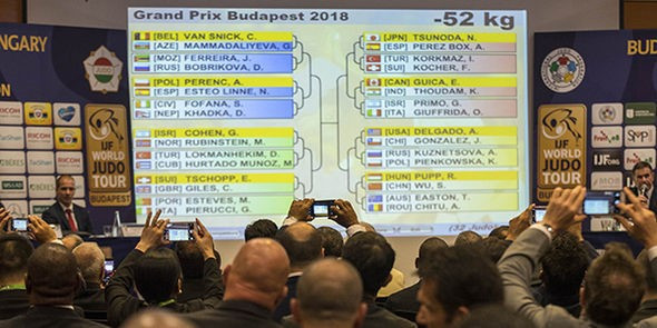 The draw for the IJF Grand Prix in Budapest was conducted today ©IJF
