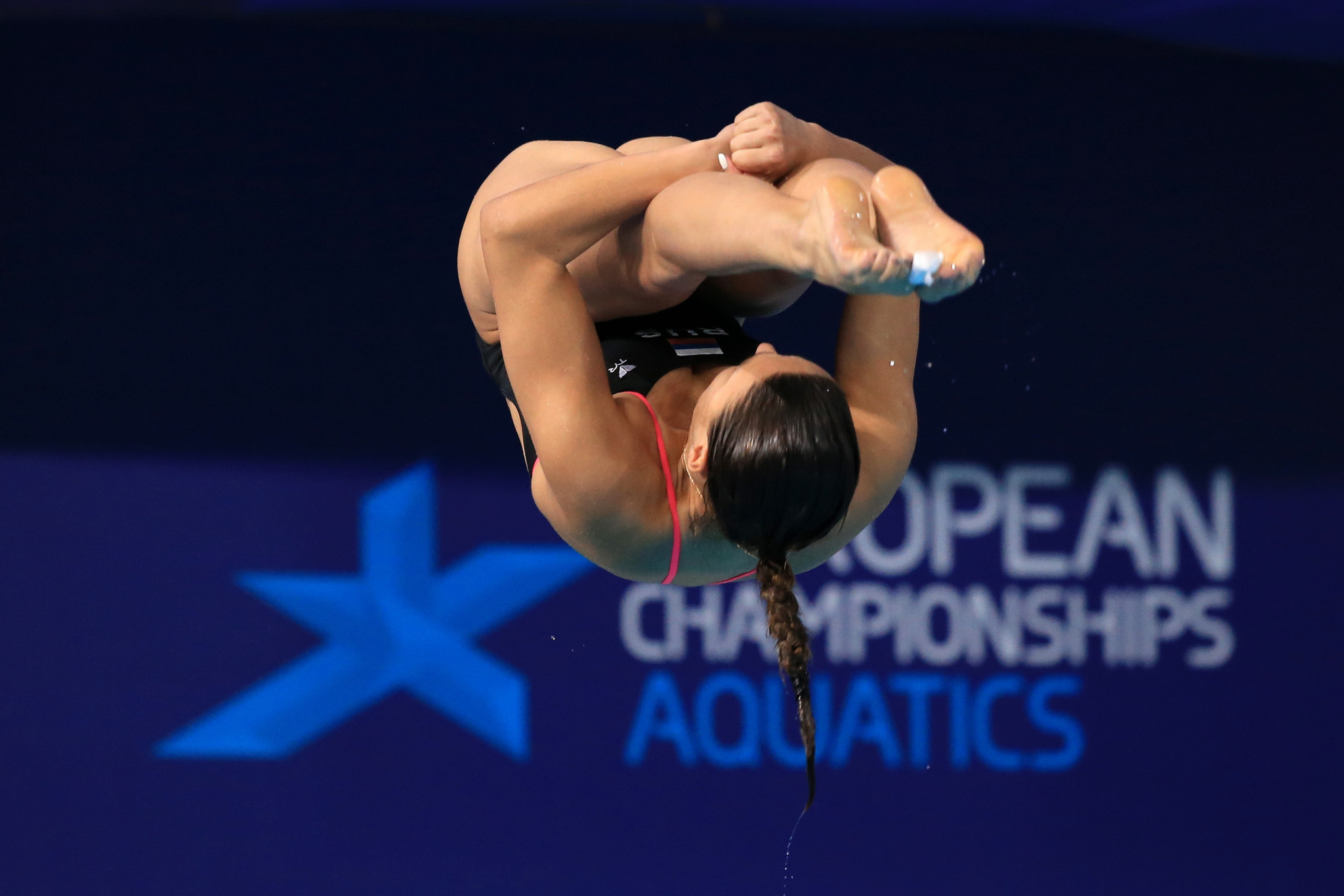 Compatriot Mariia Poliakova claimed a surprise victory in the women's 1m springboard ©Getty Images