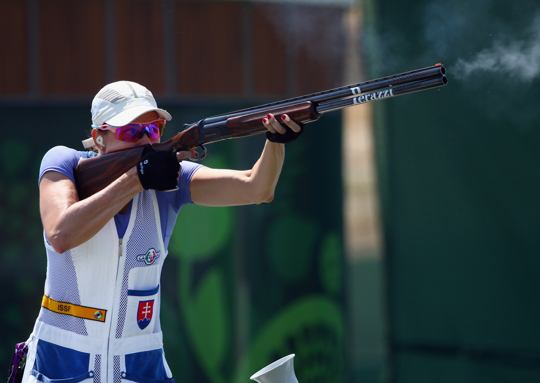 Danka Bartekova claimed the gold in the women’s skeet competition at the European Shotgun Championships ©Getty Images