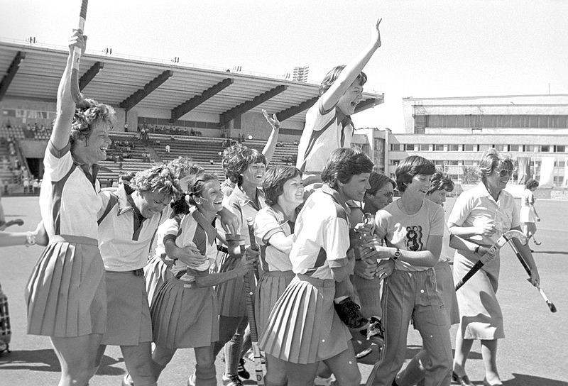 Zimbabwe received a late call-up to the first women's Olympic hockey tournament at Moscow in 1980 following the withdrawal of several teams in protest of the Soviet Union invasion of Afghanistan and won the gold medal ©Wikipedia