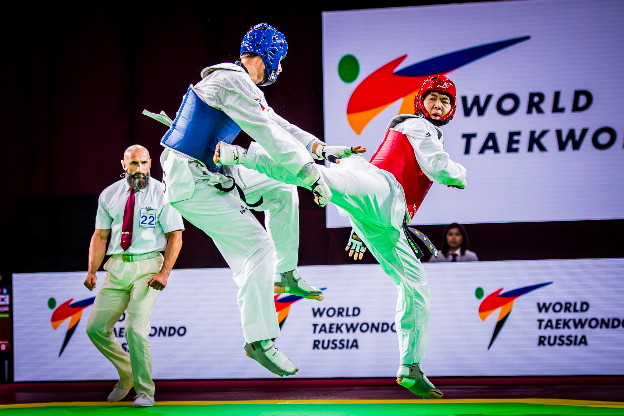 South Korea’s In Kyo-don defeated Slovenia’s Ivan Konrad Trajkovic in the men's over-80kg gold medal match ©World Taekwondo