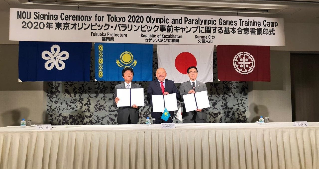 National Olympic Committee of Kazakhstan sign Tokyo 2020 training camp deal