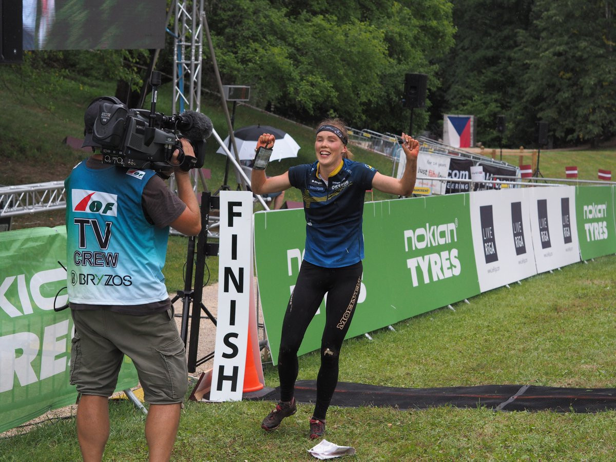 Tove Alexandersson won her second gold medal of the World Orienteering Championships in Latvia ©IOF