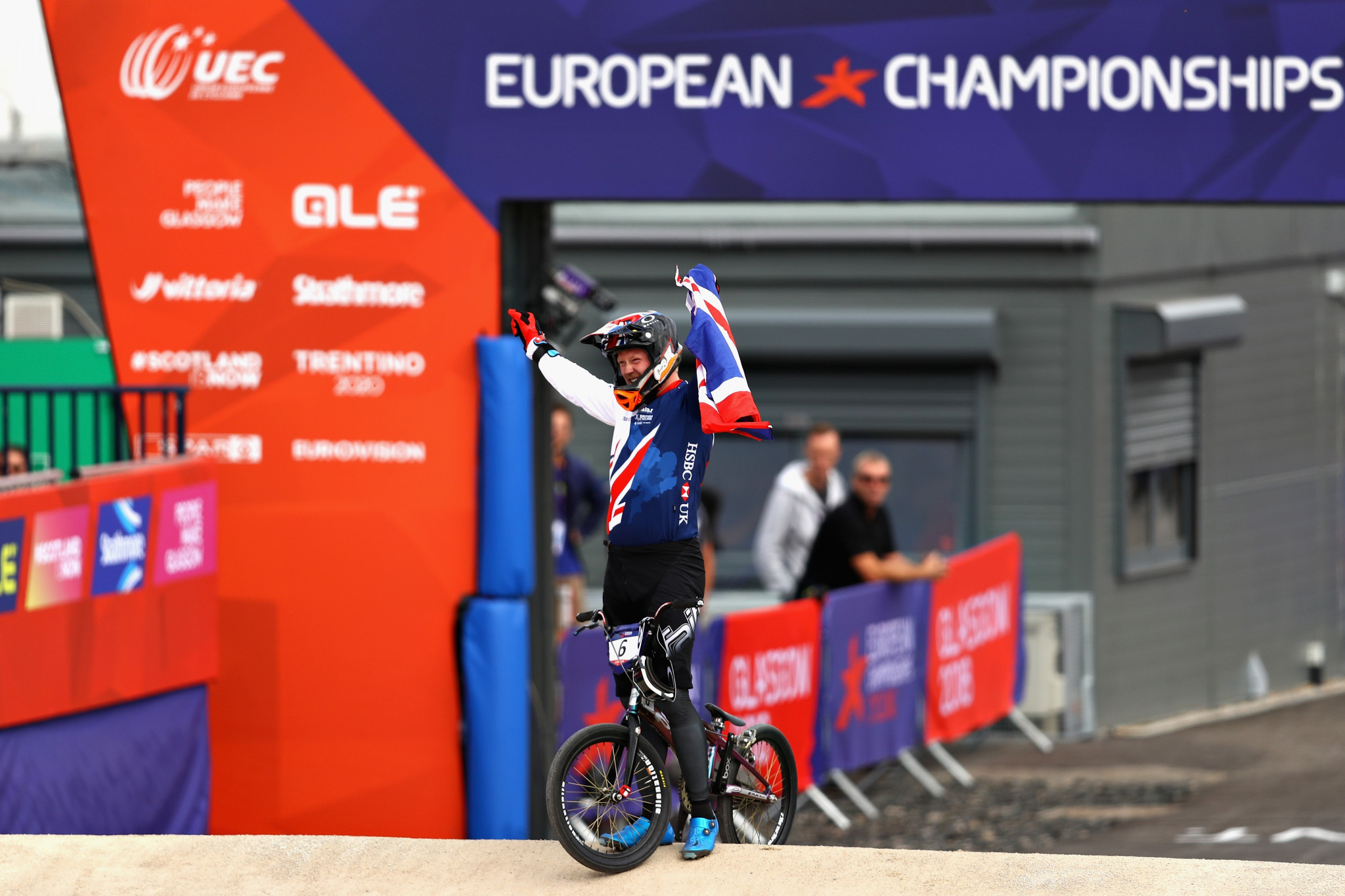Great Britain's Kyle Evans delighted the home crowd by coming out on top in the men's BMX cycling event ©Getty Images