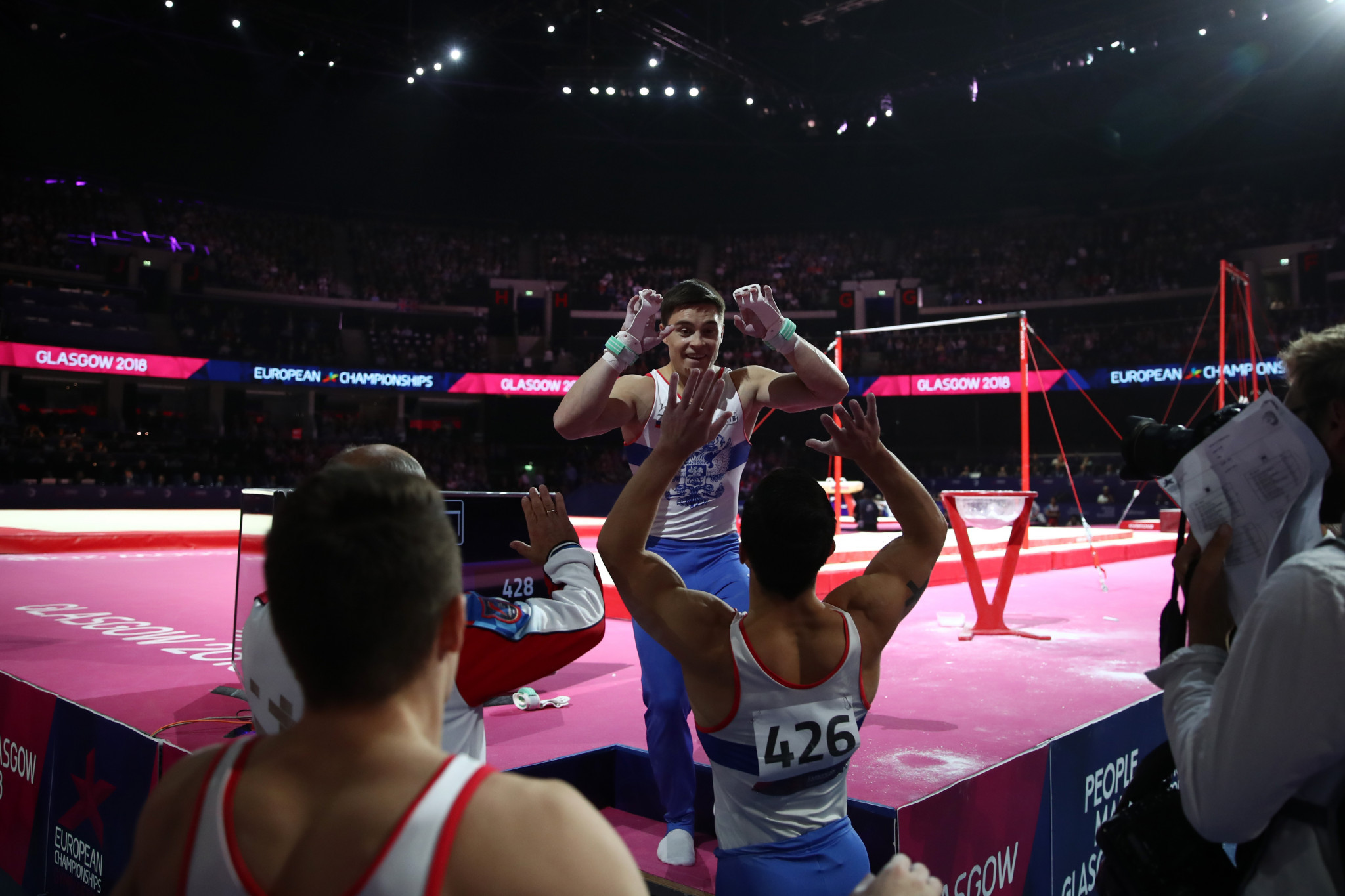 Russia clinch third straight European Championships men's team gymnastics crown after holding off Britain