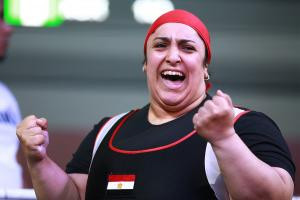 Egypt's Randa Mahmoud finished second in the over-86kg class behind Loveline Obiji ©IPC