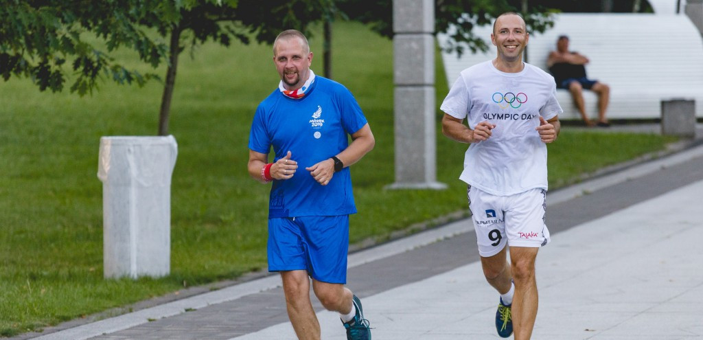 The training session took place in Pobedy Park ©Minsk 2019