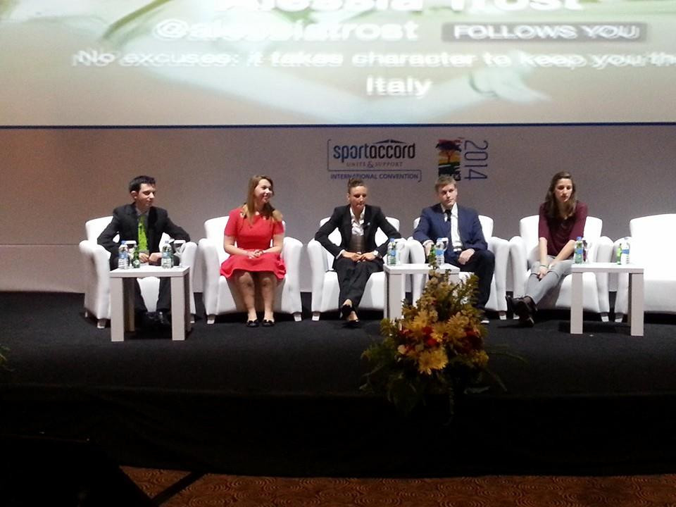 Speaking on a youth panel at the 2014 SportAccord Convention in Belek alongside the likes of swimming superstar Katinka Hosszú was another highlight ©ITG