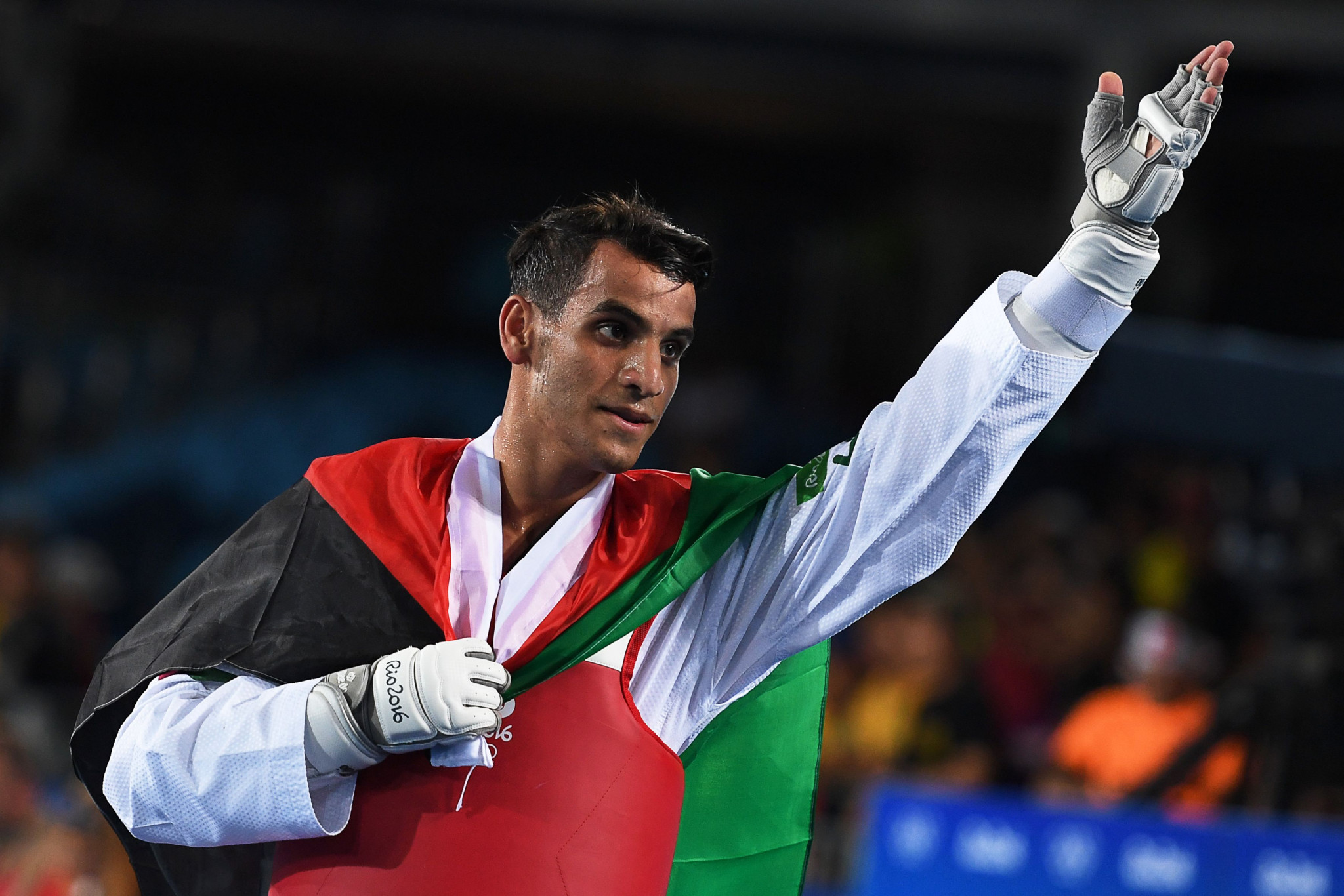 Ahmad Abu Ghaush became Jordan's first Olympic champion at Rio 2016 ©Getty Images