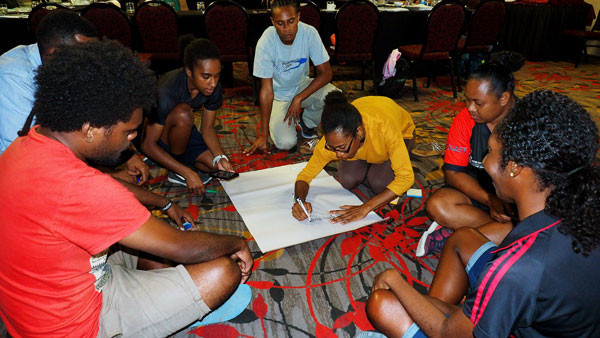The course leads to work on the Olympic Values Education Programme ©PNGOC