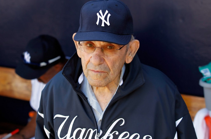 Baseball legend Yogi Berra, pictured in 2011 in the kit of his beloved New York Yankees, has died this week aged 91, but the sporting world is celebrating his unique and unwitting humorous legacy ©Getty Images