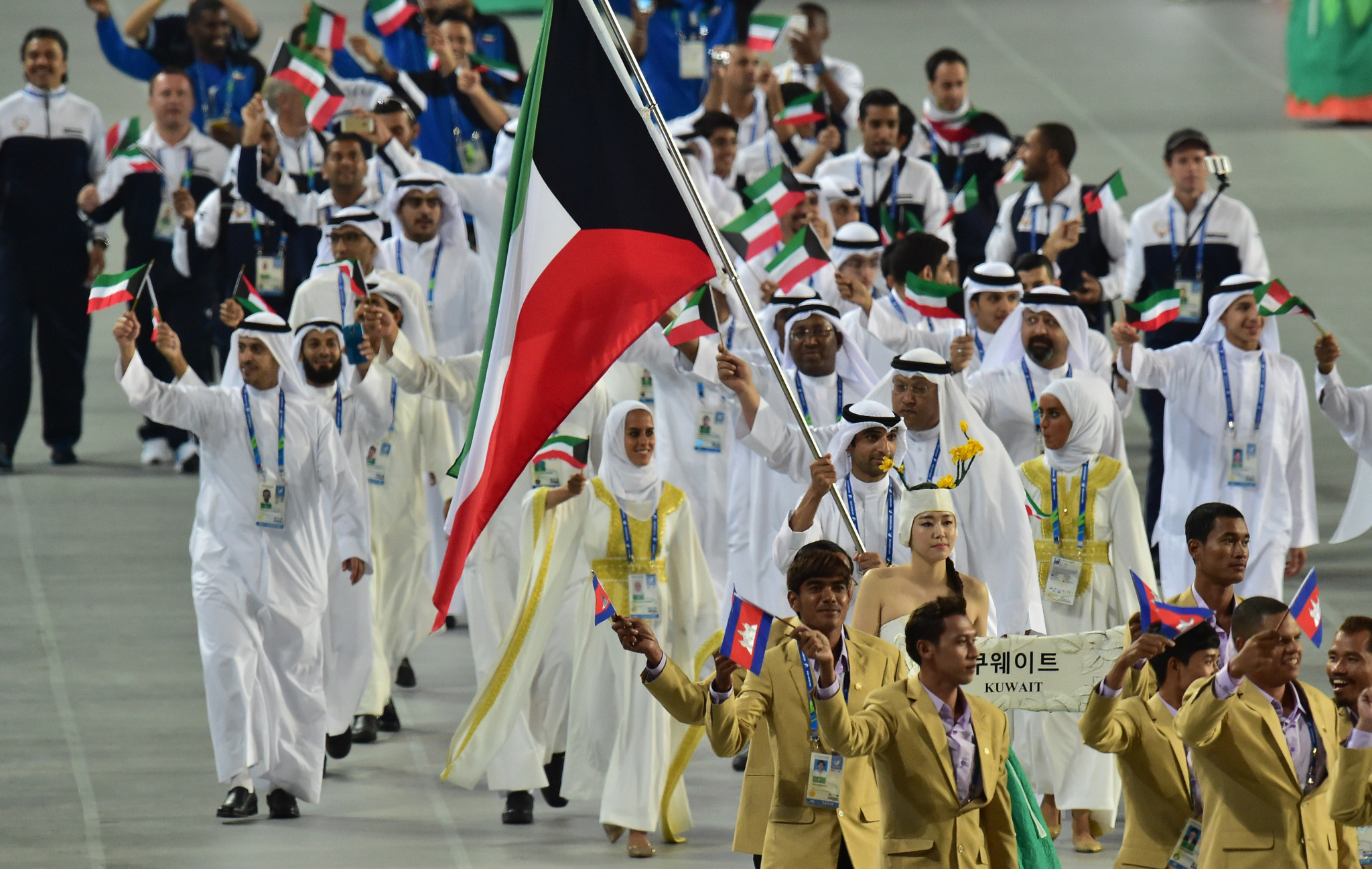 A ban on Kuwait has been lifted by the International Olympic Committee, allowing them to compete under their own flag at the Asian Games ©Getty Images