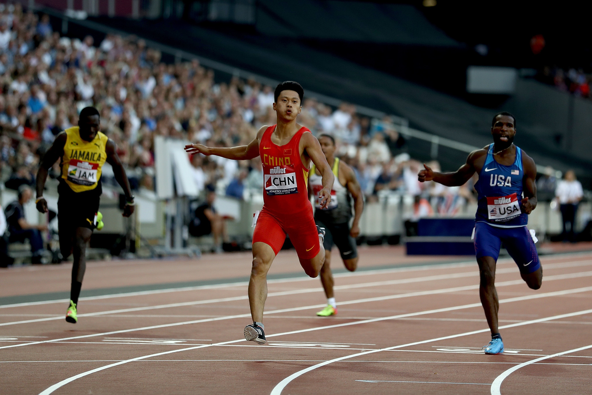 Chinese sprinter Xie Zhenye is among high-profile athlete to withdraw from the Asian Games ©Getty Images