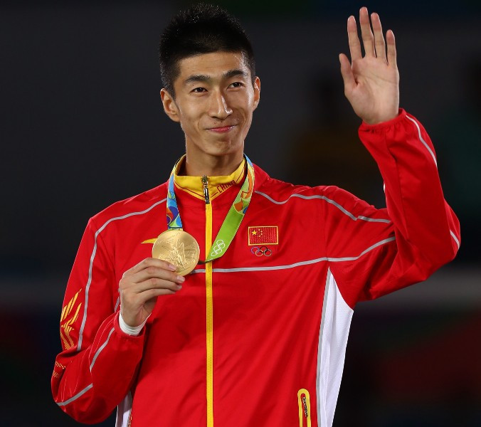 Olympic taekwondo champion Zhao Shuai will carry the Chinese flag at the Opening Ceremony of the Asian Games ©Getty Images