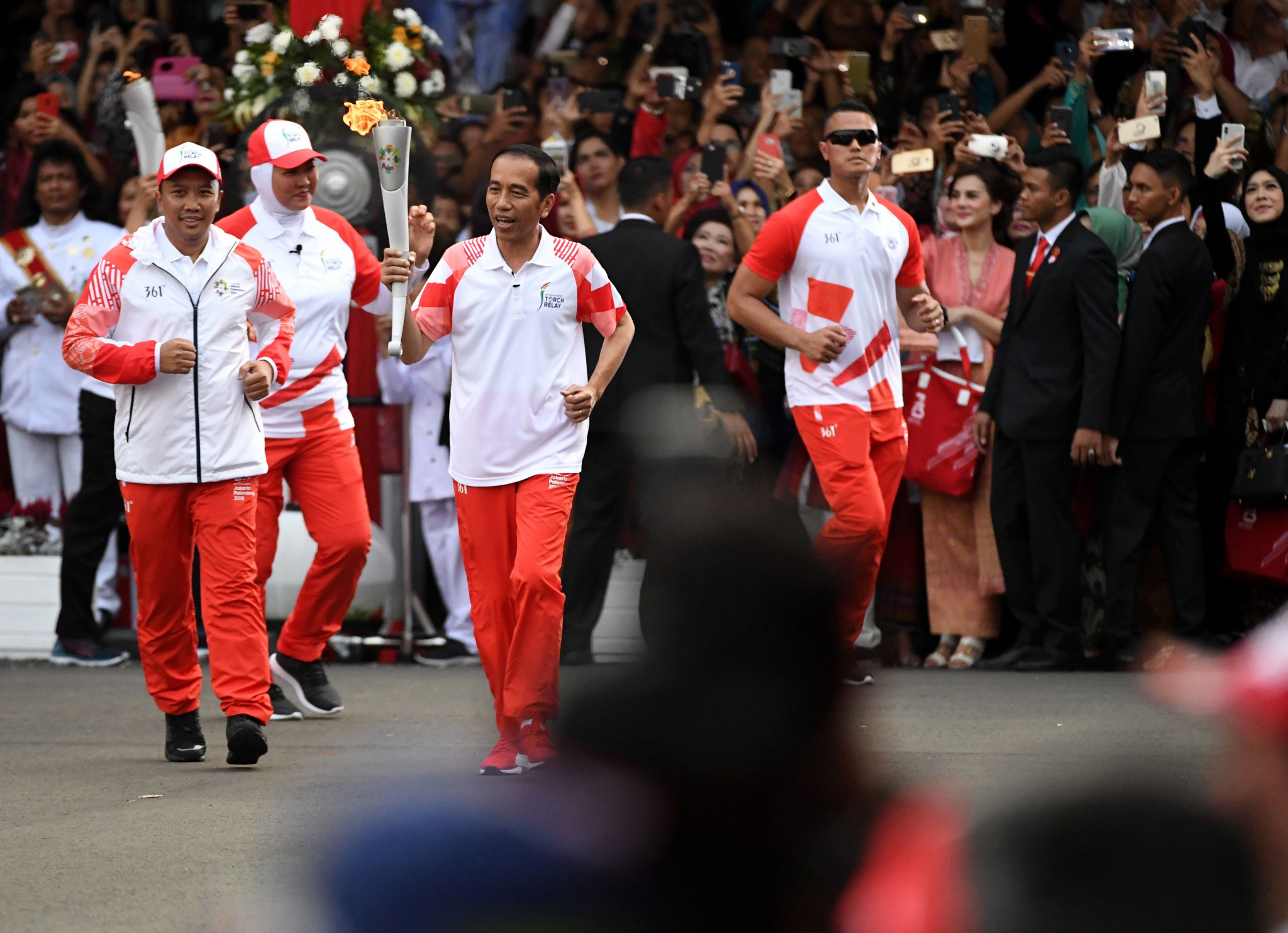 Indonesia President takes part in Torch Relay as countdown to 2018 Asian Games continues