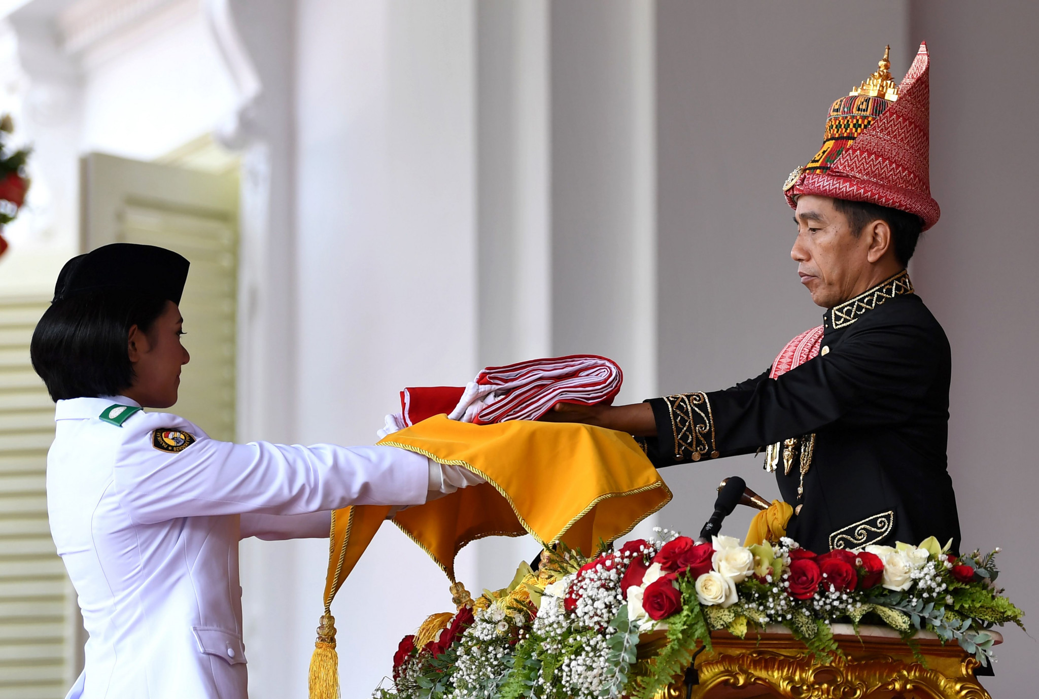 Widodo had earlier taken part in a ceremony at Jakarta's Presidential Palace to mark Indonesia's 73rd Independence Day ©Getty Images