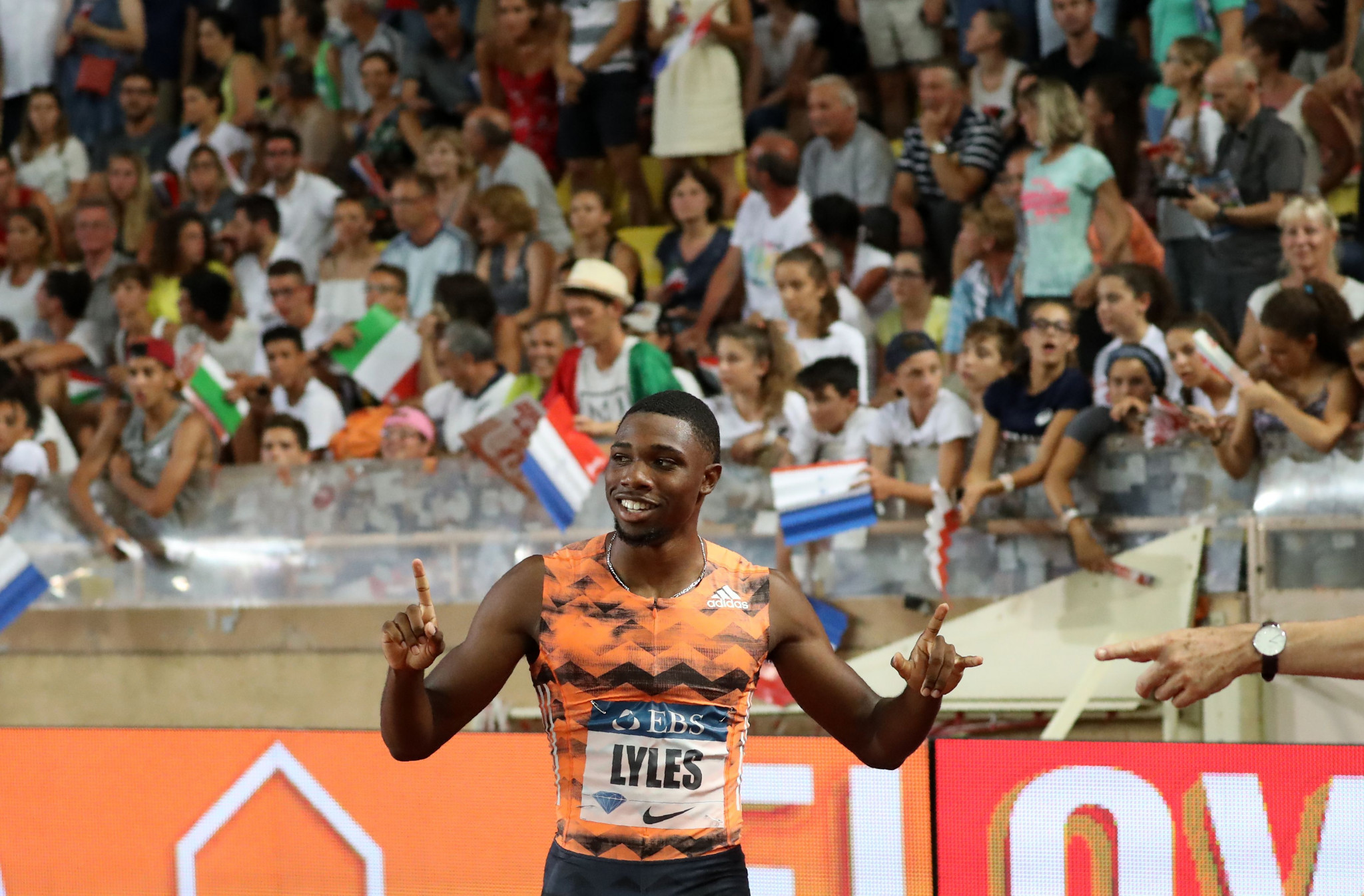 Noah Lyles, joint leader of this year's world 100m rankings with 9.88sec, meets US compatriot Christian Coleman in an eagerly-anticipated race ©Getty Images