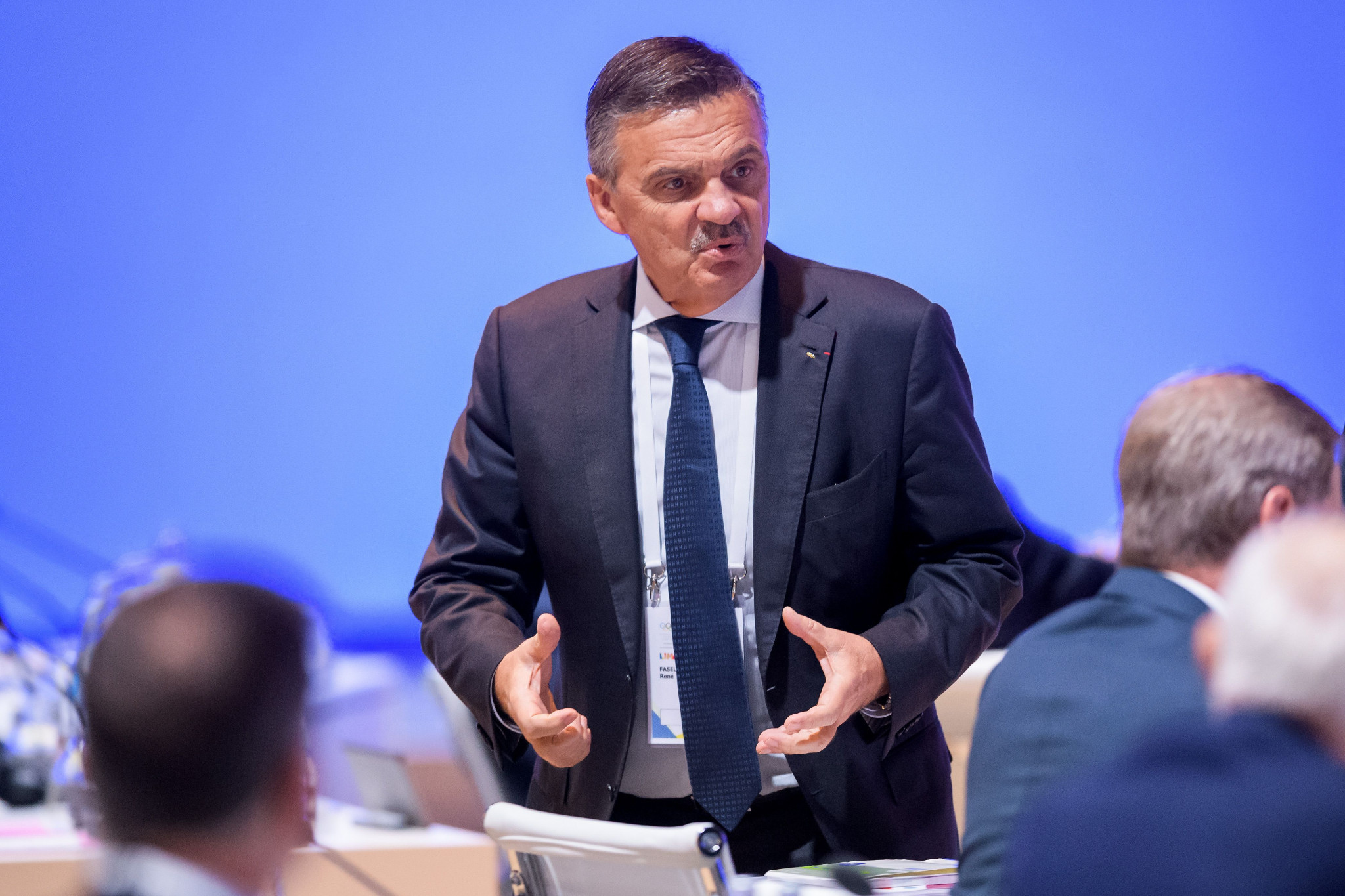 IIHF President Rene Fasel was among the speakers at the summit ©Getty Images