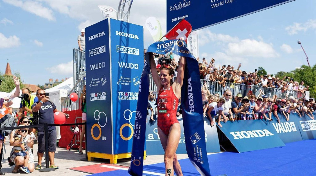 Spirig secures victory at ITU World Cup in Lausanne