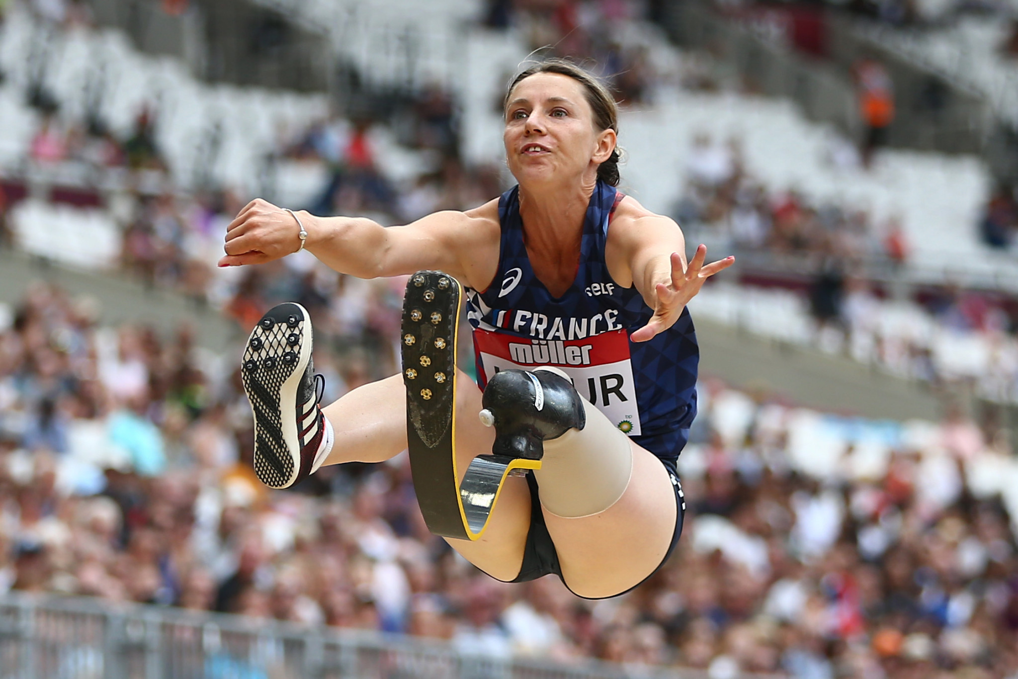France's Paralympic gold medallist Marie-Amelie Le Fur is set to take on Britain's world champion Stef Reid in the T44 long jump at the World Para Athletics European Championships,in Berlin ©Getty Images  