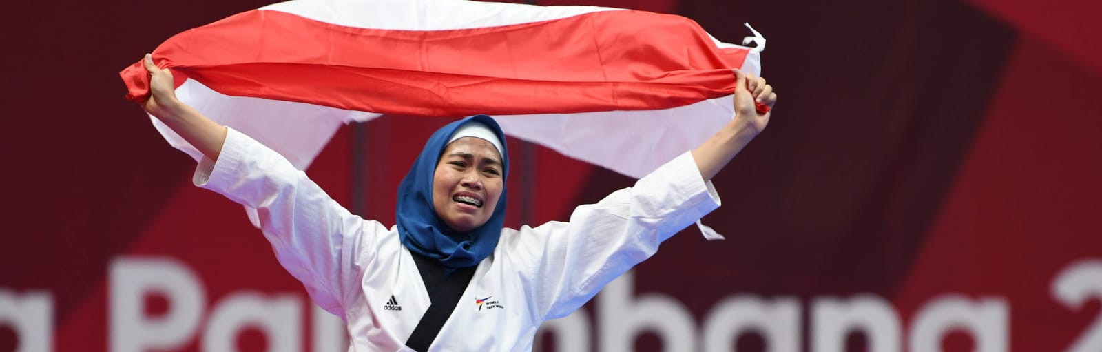 Taekwondo player Defia Rosmaniar secured Indonesia's first gold medal of the 2018 Asian Games in Jakarta ©Asian Games 2018