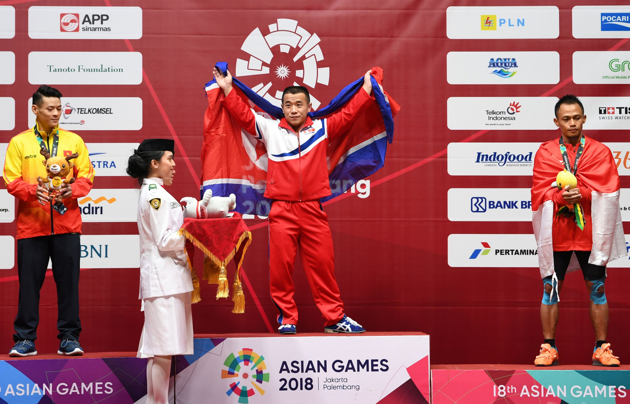 North Korea dominate on first day of weightlifting competition at 2018 Asian Games