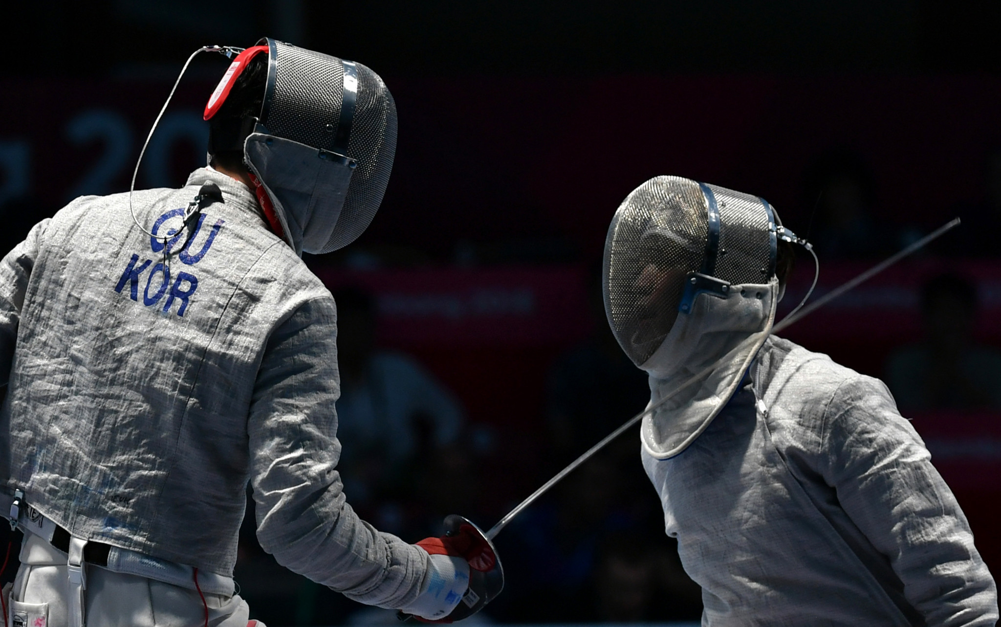 South Korean fencer Gu Bongil fought his way to glory in the men's sabre individual competition ©Getty Images