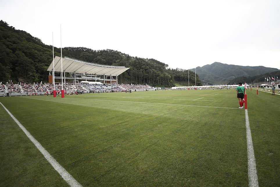  Kamaishi Recovery Memorial Stadium opens ahead of Rugby World Cup 2019 in Japan