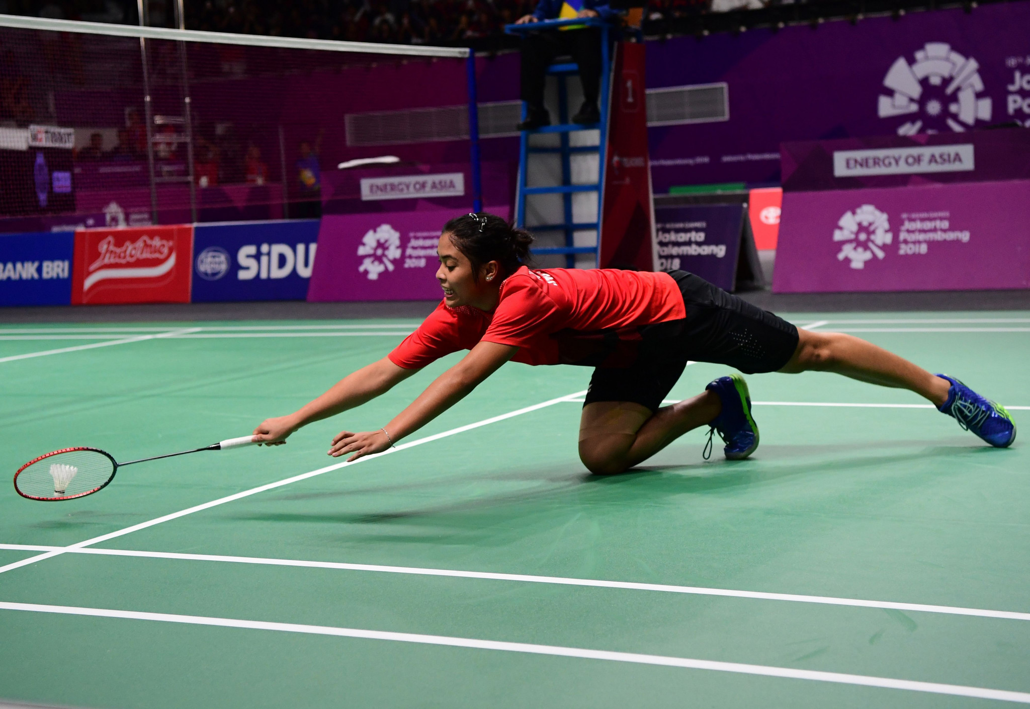 Indonesia's women's badminton team, including Gregoria Mariska Tunjung, had to settle for bronze after losing in the semi-finals to Japan ©Getty Images