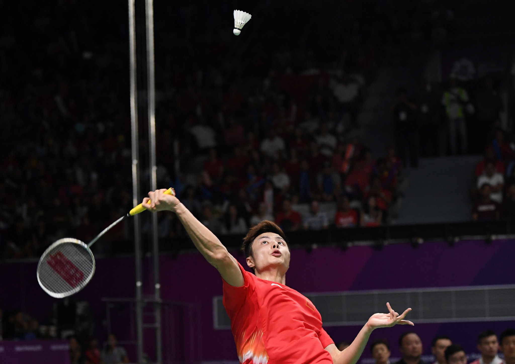 Shi Yuqi also played his part with a hard-fought victory over Anthony Sinisuka Ginting, who pulled out of their singles contest in the latter stages through injury ©Getty Images