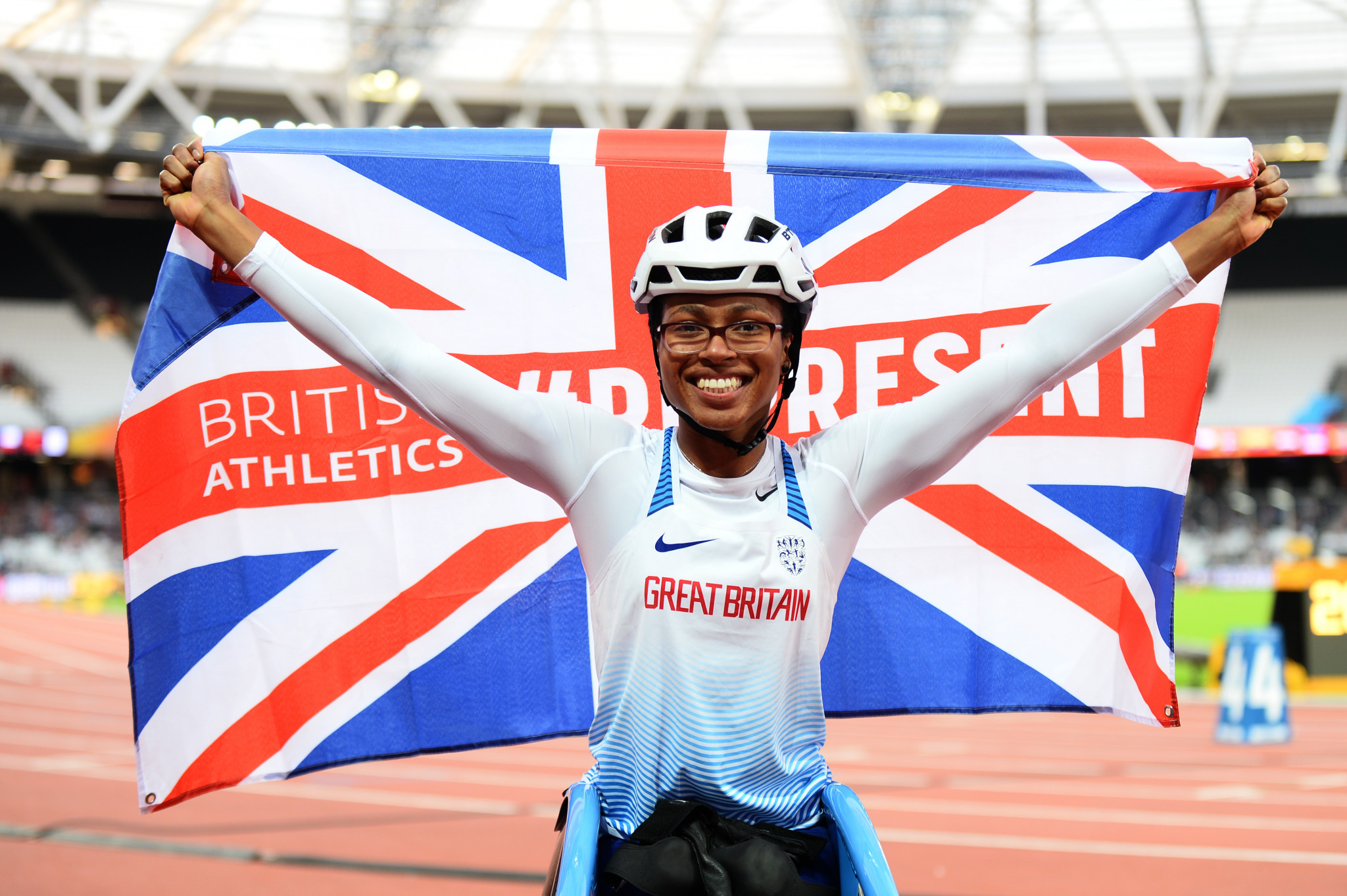 Kare Adenegan claimed gold in the women's T34 100 metres event ©Getty Images