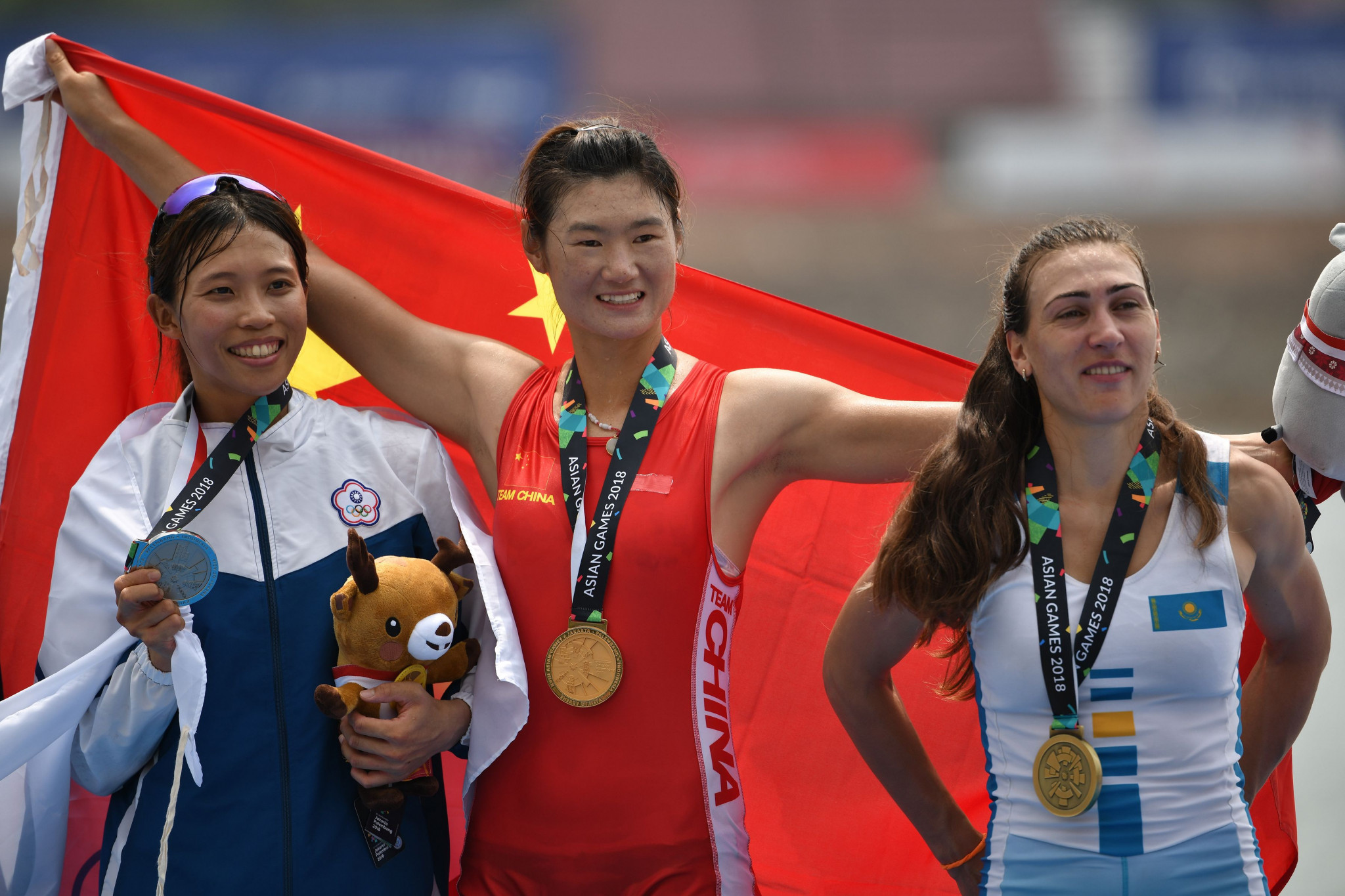 China dominate first day of rowing medal action as competition continues at 2018 Asian Games