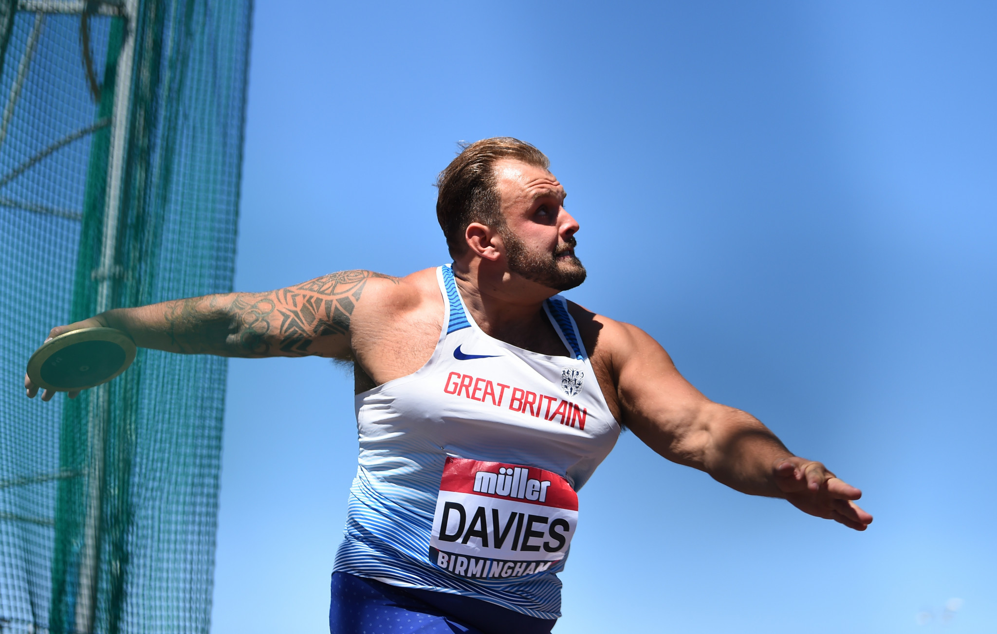 Aled Davies secured discus victory in Berlin ©Getty Images