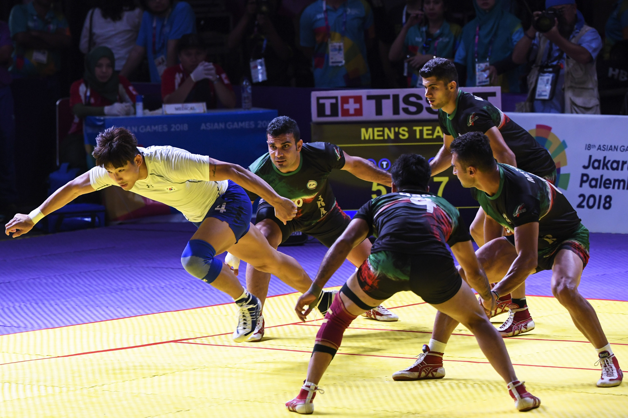 Iran secured a golden double in kabbadi after beating South Korea in the men's team final ©Getty Images
