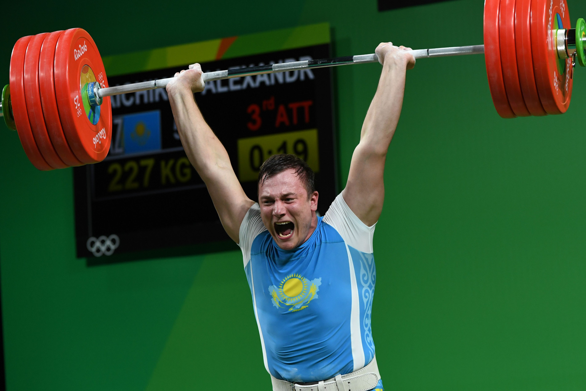 Alexandr Zaichikov, a 2015 world champion and 2016 Olympic bronze medallist, is another high profile Kazakh weightlifter to have served a drugs ban ©Getty Images