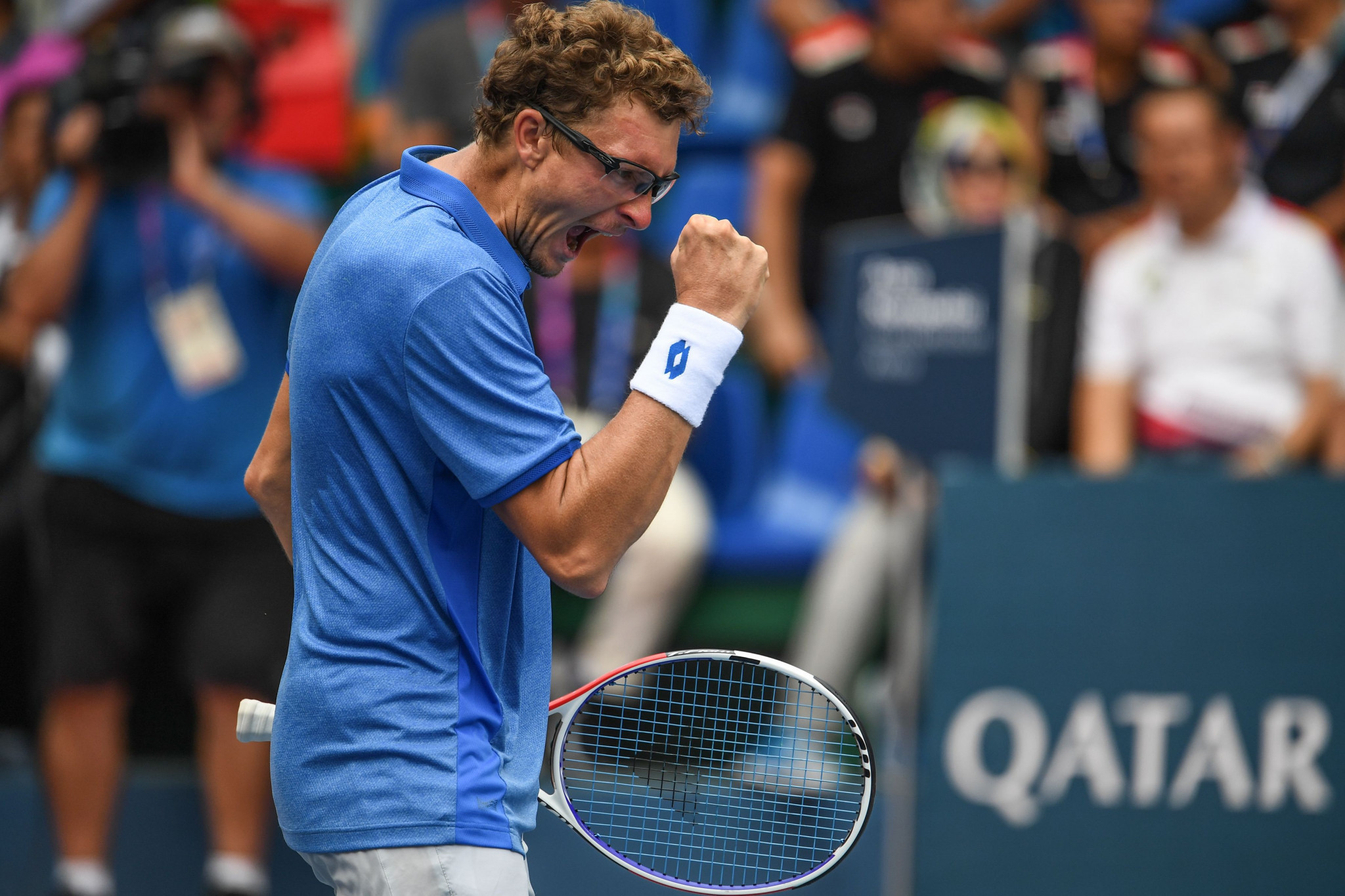 Denis Istomin, the world number 75, won the men's singles tennis title for Uzbekistan and then immediately flew to New York for the US Open  ©Getty Images