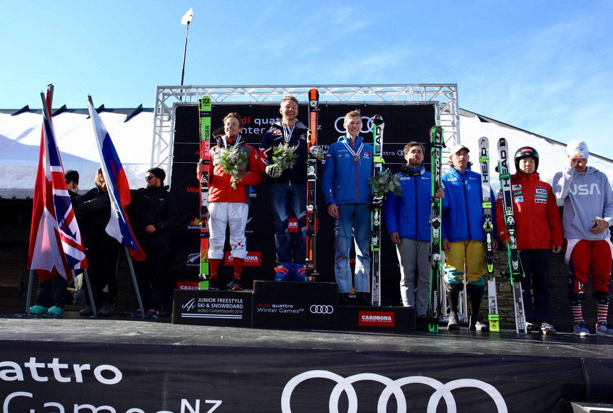 Ollie Davies claimed gold for Britain in the men's ski cross event ©Twitter/TeamBSS