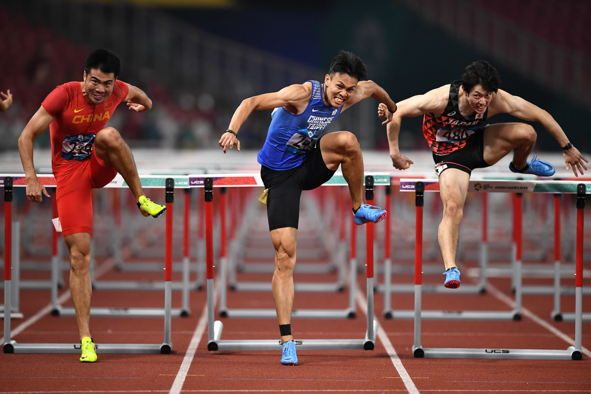 A Chinese athlete claimed the men’s 110 metres hurdles title for the ninth consecutive Asian Games thanks to the performance of Xie Wenjun ©Getty Images