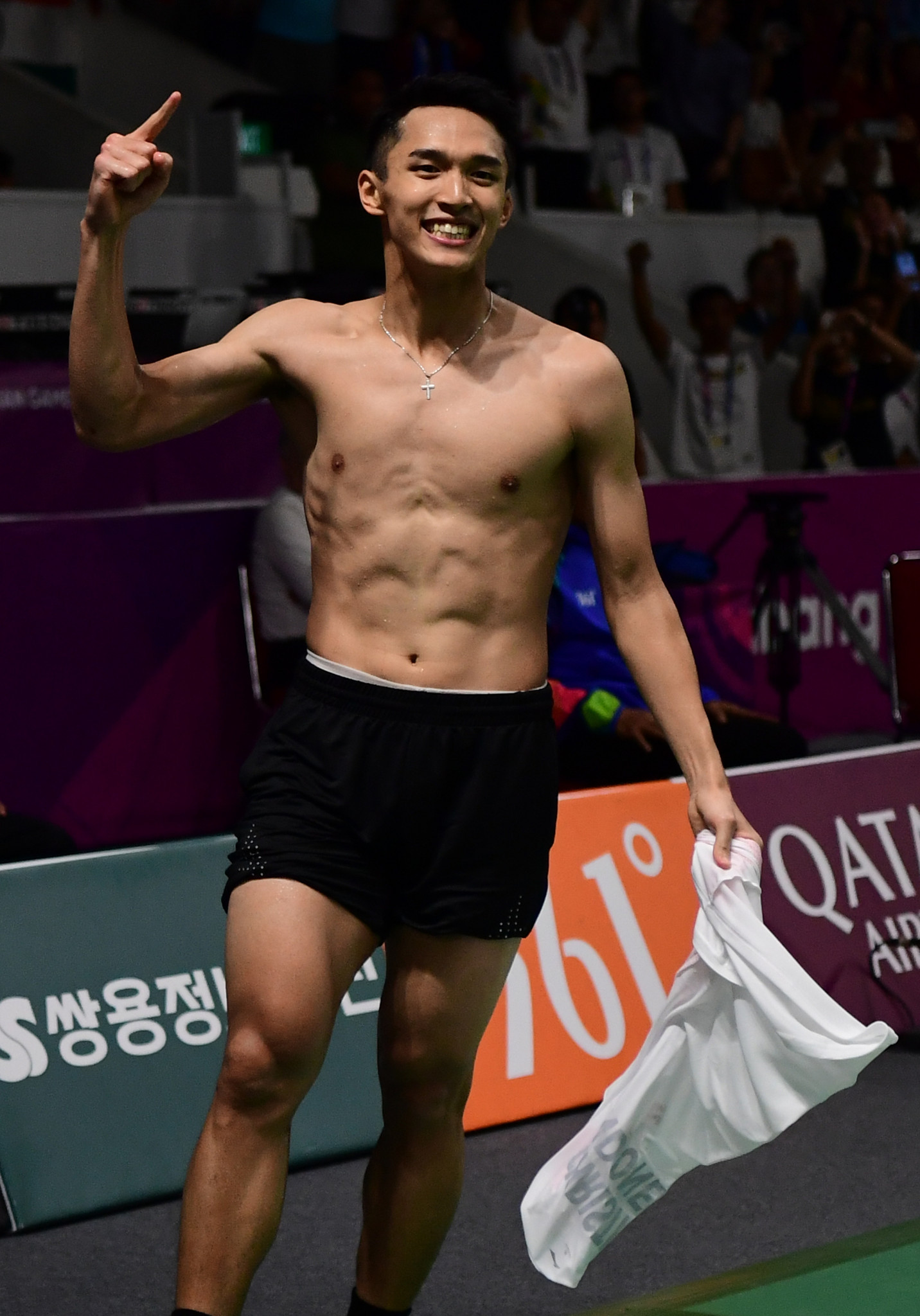Crowd favourite Jonatan Christie won gold in the men's singles badminton despite saying he did not expect to make the final ©Getty Images