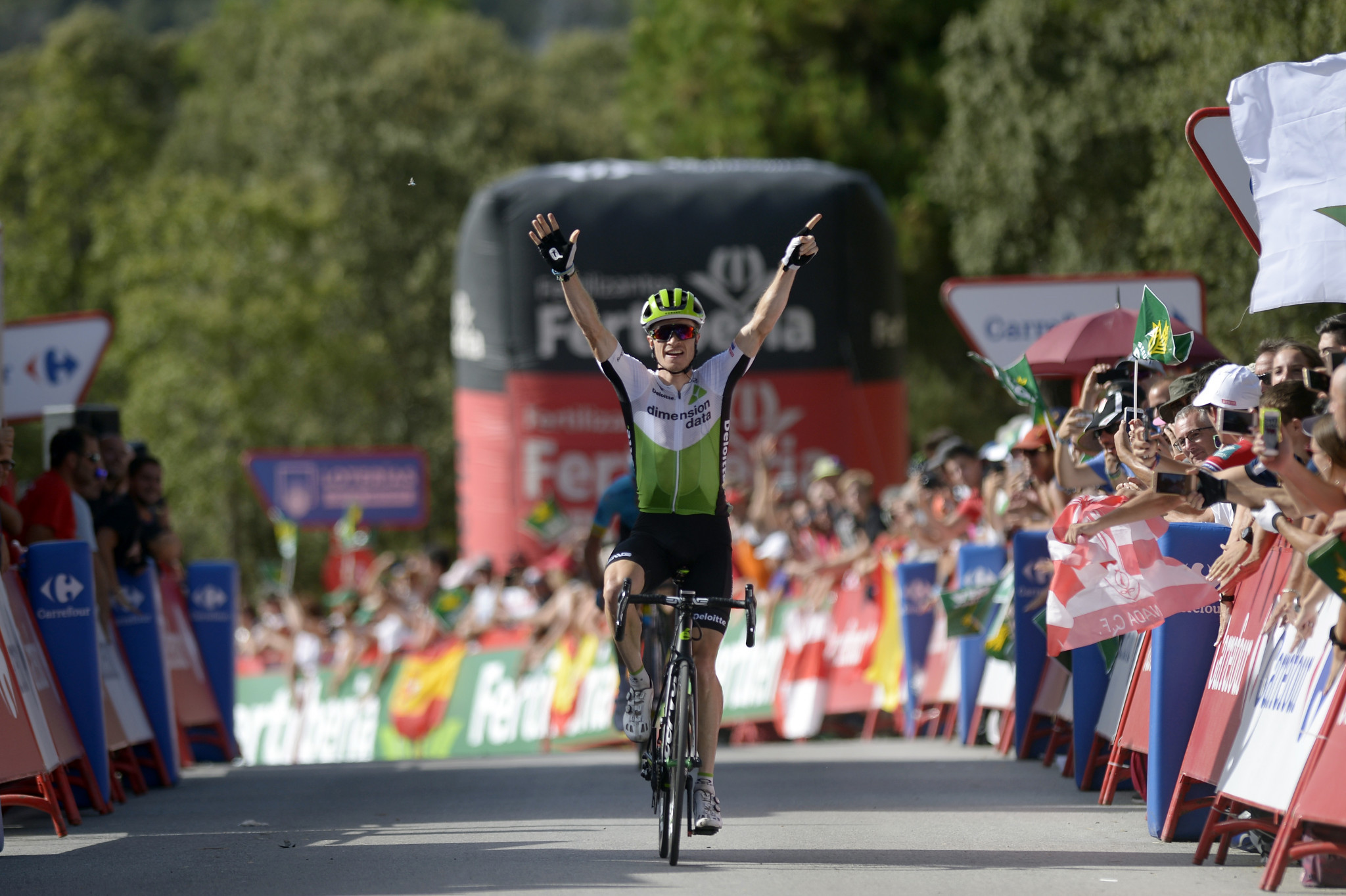 Ben King secured victory on the fourth stage of the Vuelta a España ©Getty Images