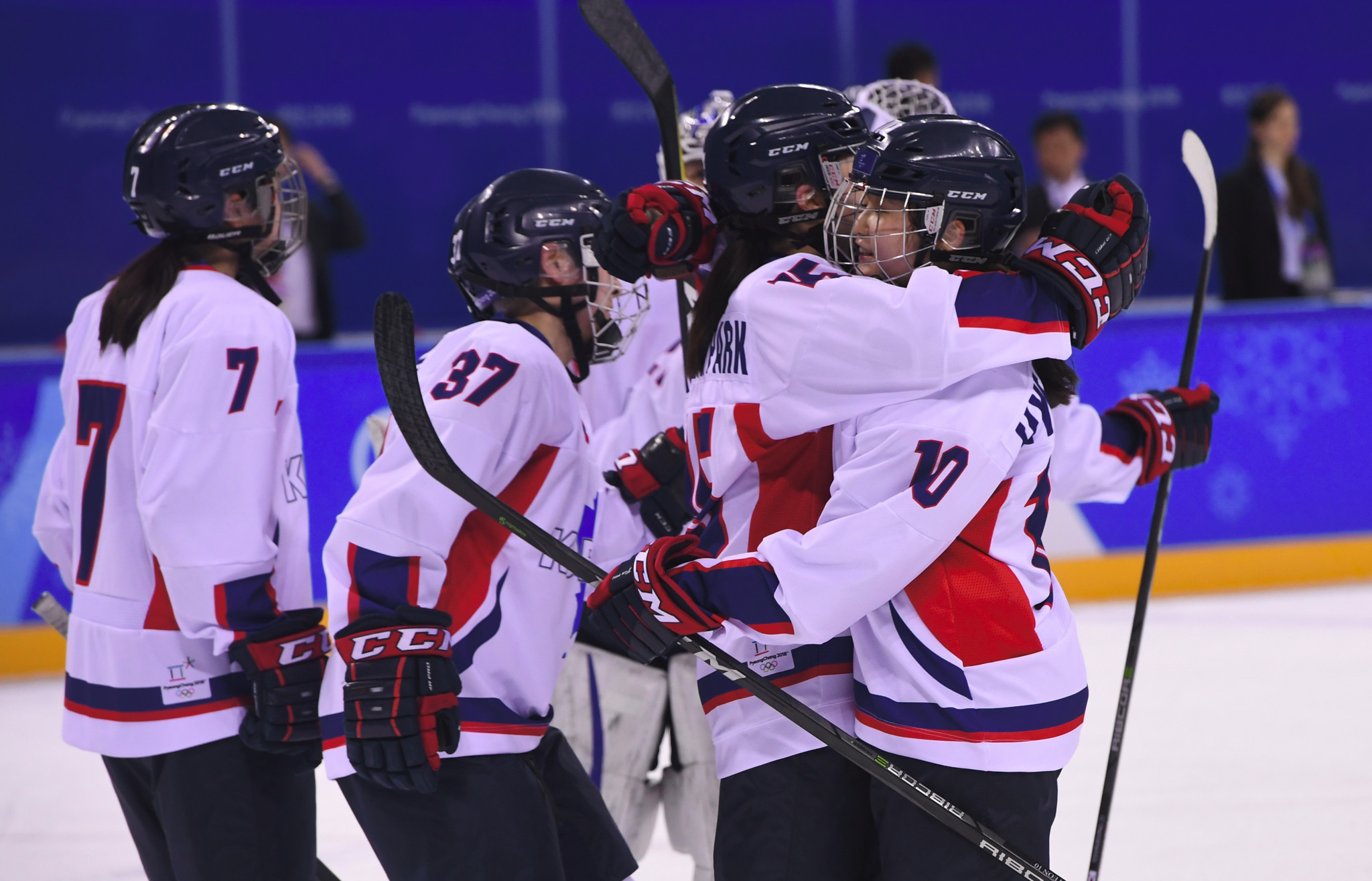 A unified Korean team competed in women's ice hockey competition at the Games ©Getty Images