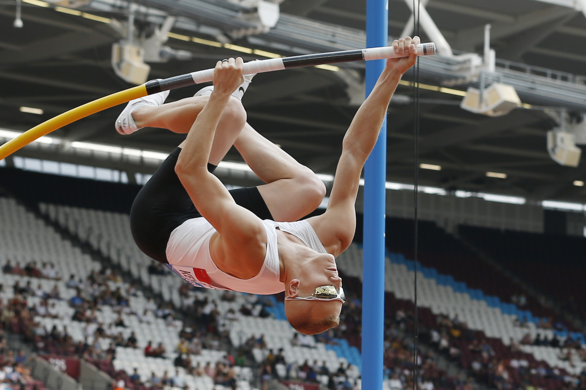 World pole vault champion Sam Kendricks is among the athletes to raise concerns over the timing of the two events ©Getty Images