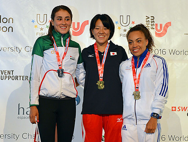 Mexico’s Vanesa De La Torre, left, is the only medallist from 2016 to return for this year's event ©FISU