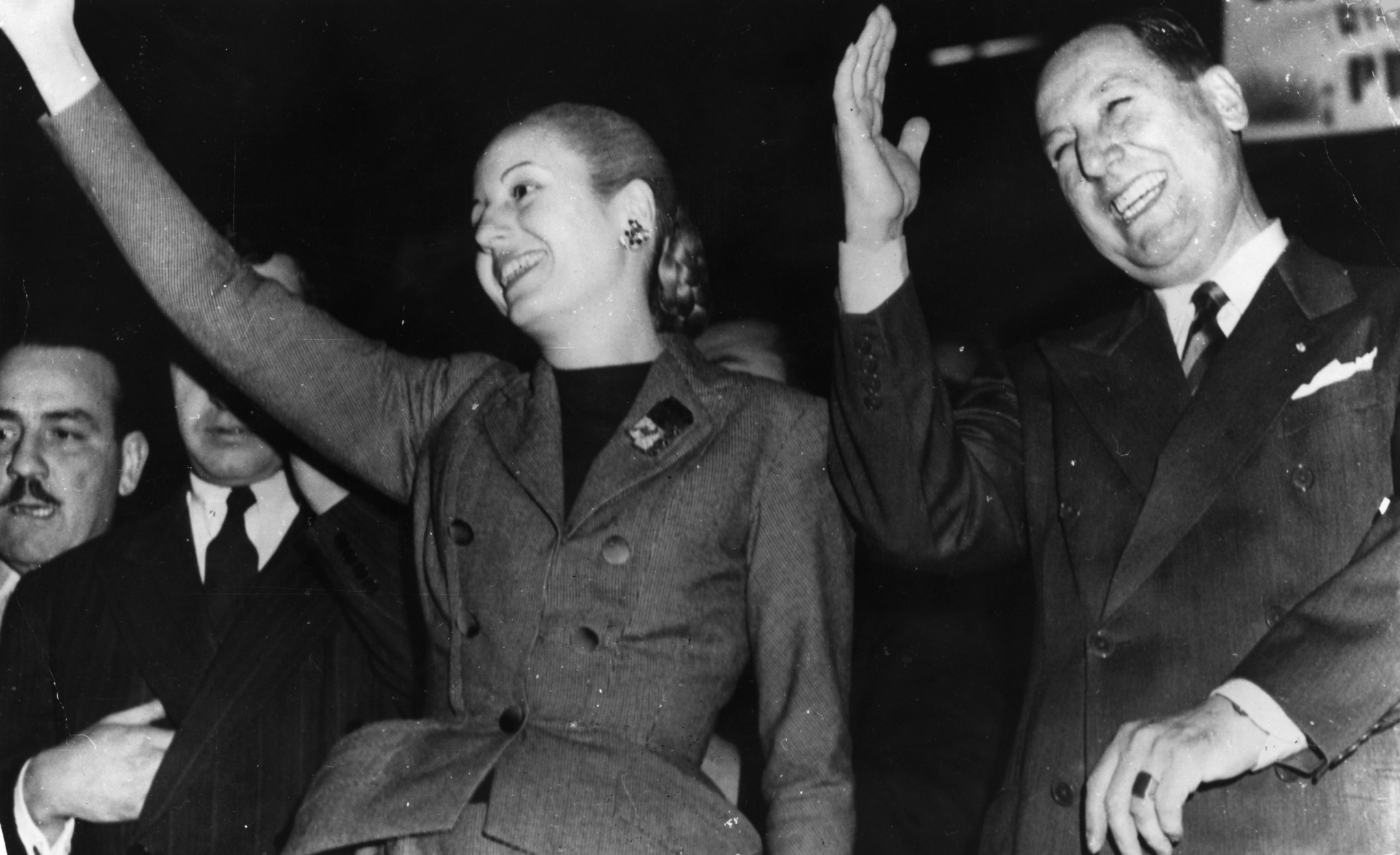 Juan Peron and his wife Evita were prominent figures during the first Pan American Games in Buenos Aires ©Getty Images