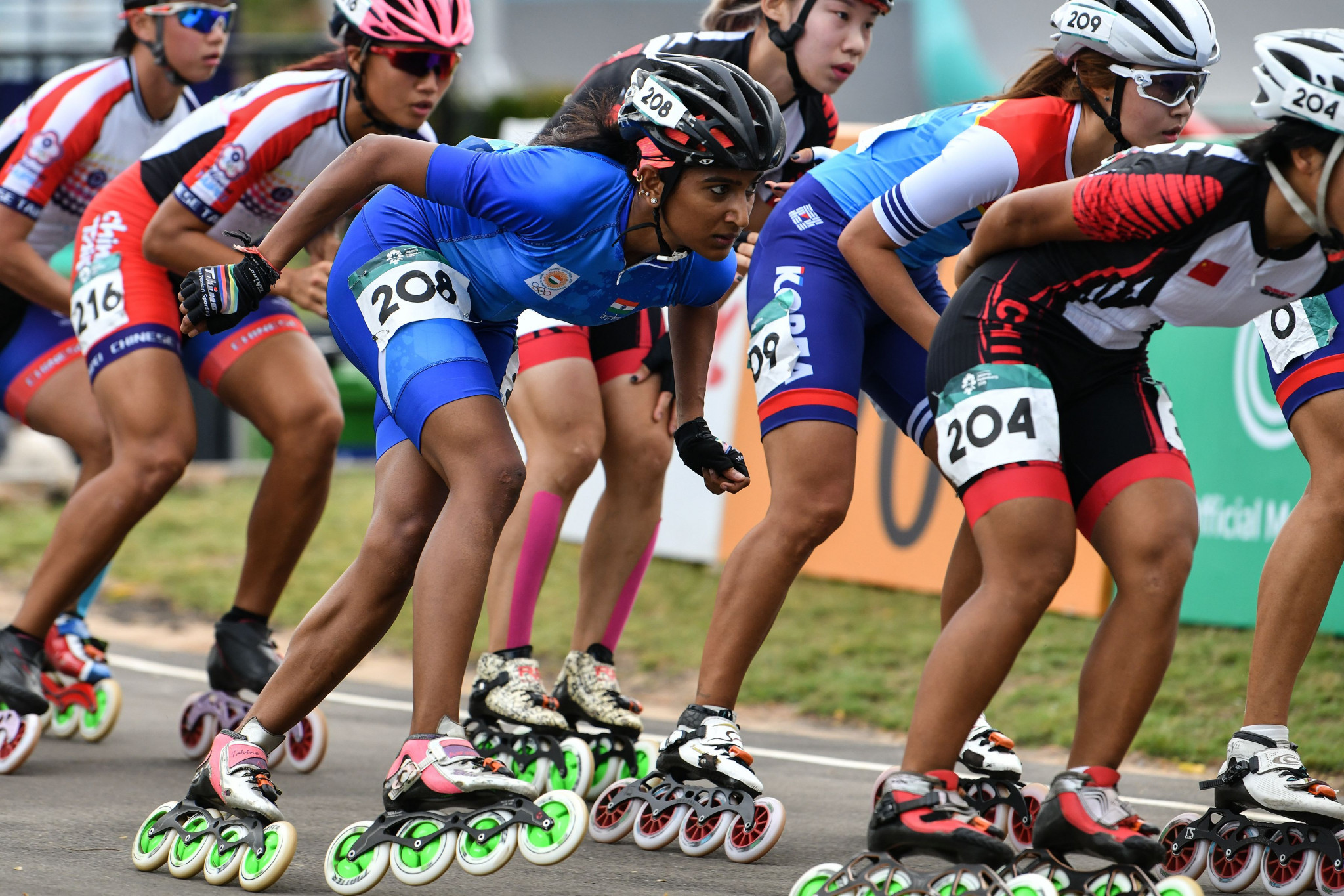 Both the men's and women's 20 kilometre roller skate races took place today, events which have not been held in the Asian Games before ©Getty Images
