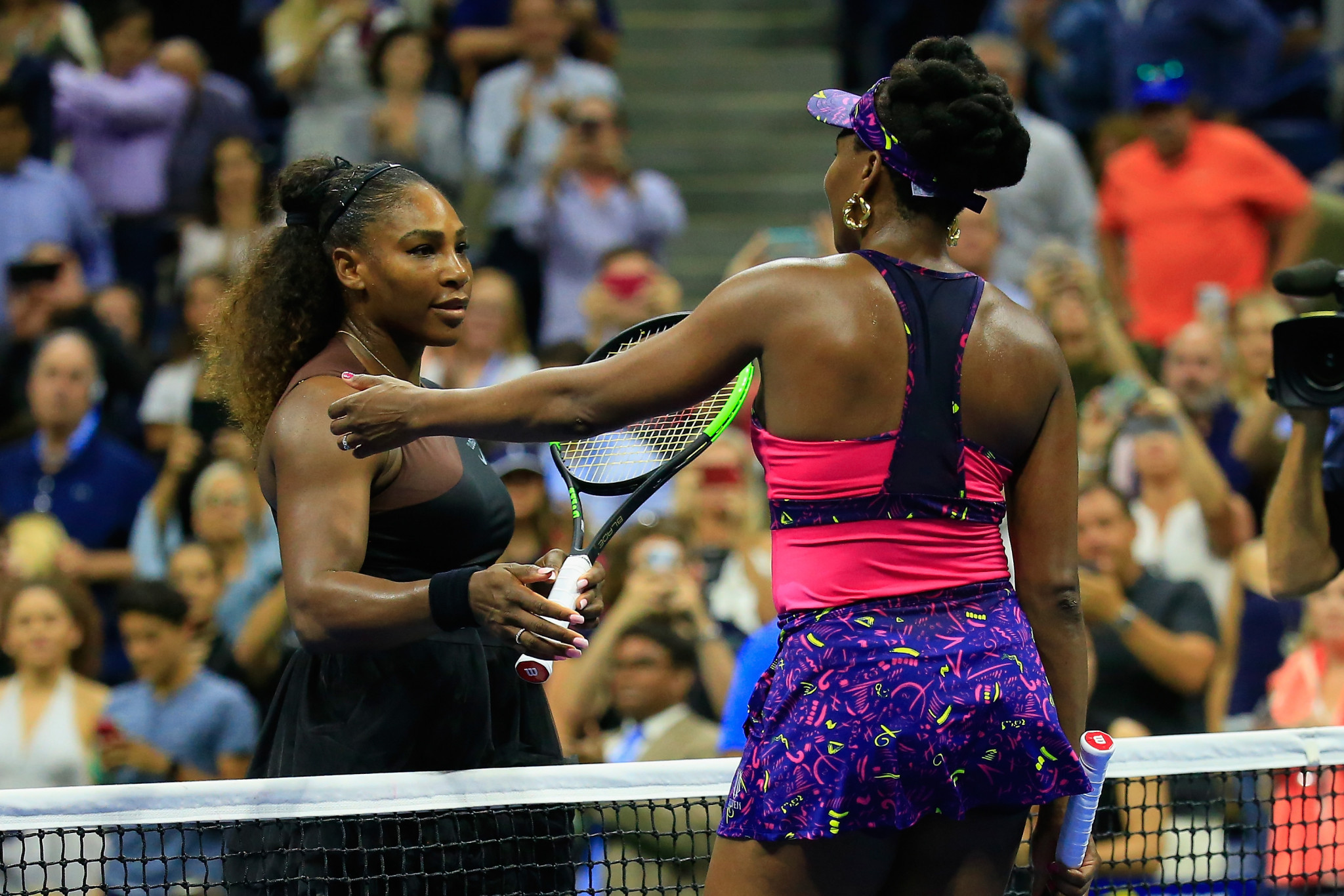 Serena Williams continued her pursuit of a record-equalling 24th Grand Slam title as she comfortably beat sister Venus ©Getty Images